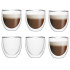Szklanki termiczne do espresso Florina Malachit 100 ml zestaw 6 szklanek