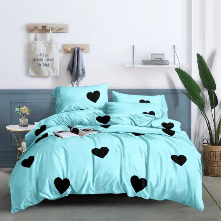 Pościel 160x200 bawełna satynowa 3D Cotton World gruba 3 części 1173