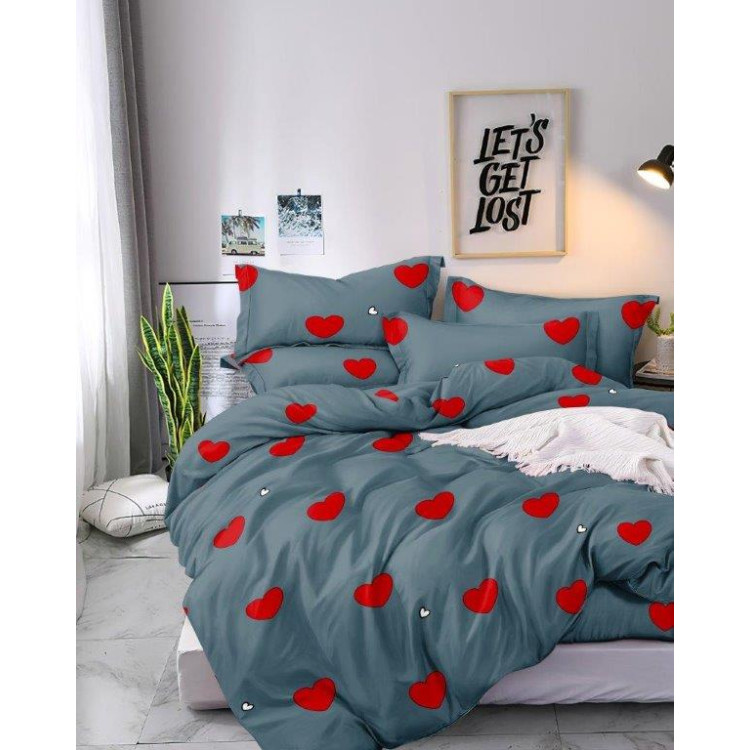 Pościel 160x200 bawełna satynowa 3D Cotton World gruba 3 części 1392