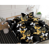 Pościel 160x200 bawełna satynowa 3D Cotton World gruba 3 części 1692