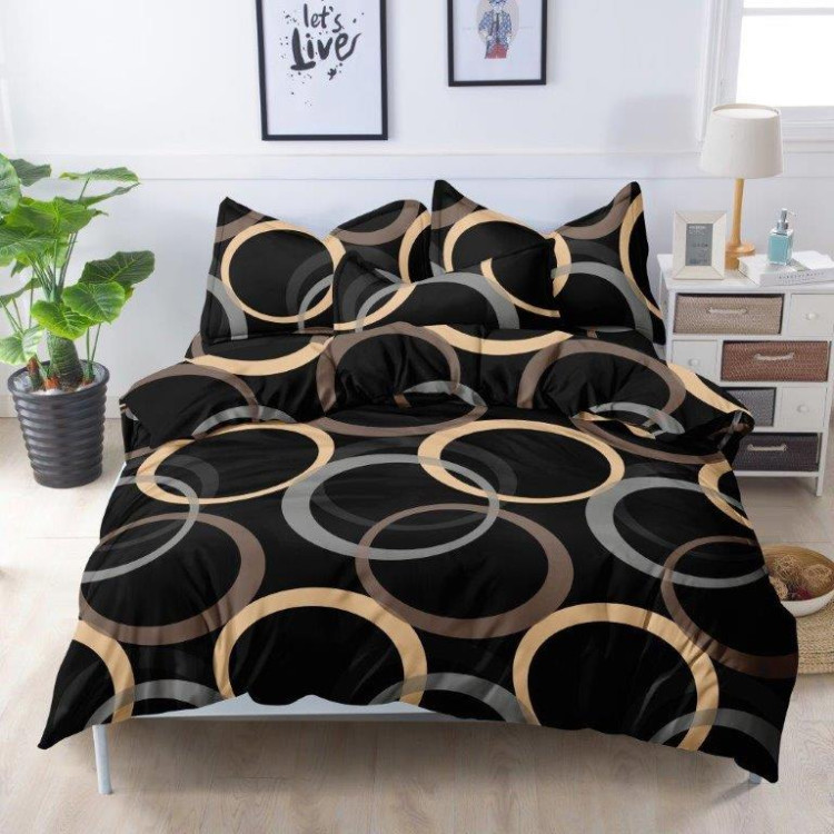 Pościel 160x200 bawełna satynowa 3D Cotton World gruba 3 części 2055 Pościel 160x200 bawełna satynowa 3D Cotton World gruba 3 części 2055