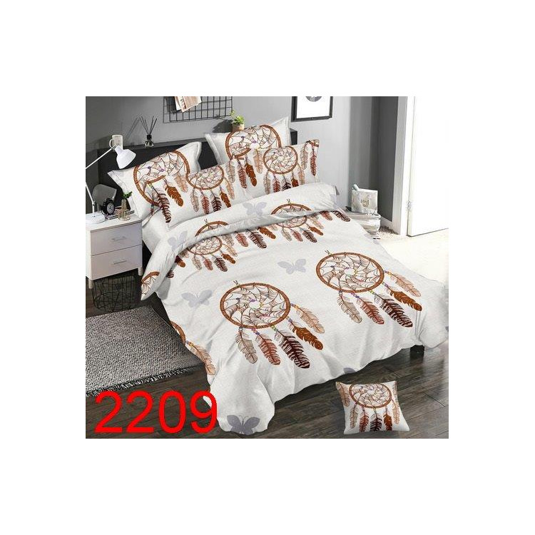 Pościel 200x220 bawełna satynowa 3D Cotton World gruba 3 części 2209 łapacze snów