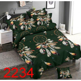 Pościel 200x220 bawełna satynowa 3D Cotton World gruba 3 części 2234