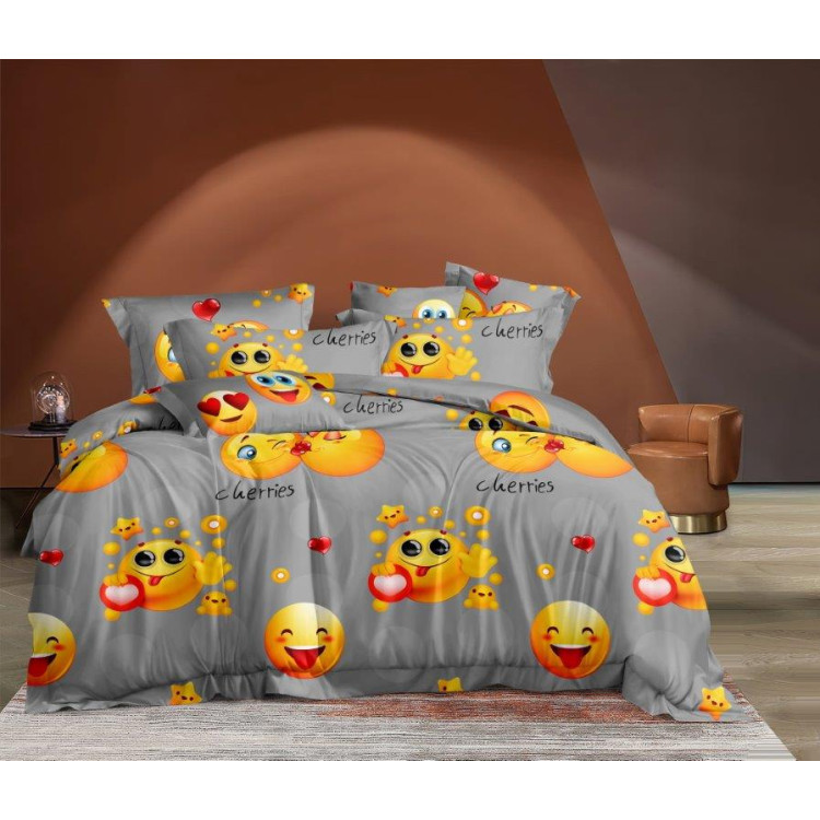 Pościel 160x200 bawełna satynowa Cotton World gruba 3 części 28060