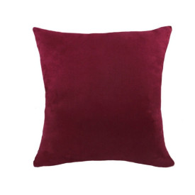 Poszewka na poduszkę dekoracyjna welurowa 40x40 velvet czerwone wino