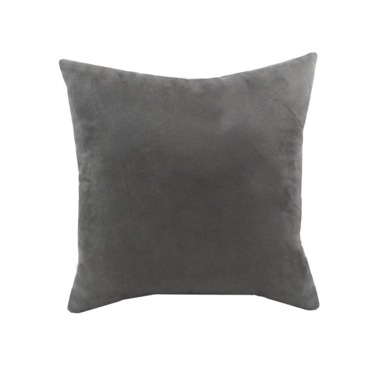 Poszewka na poduszkę dekoracyjna welurowa 40x40 velvet szarość pałacu