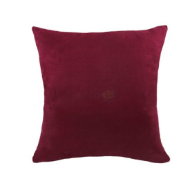 Poszewka na poduszkę dekoracyjna welurowa 50x50 velvet czerwone wino