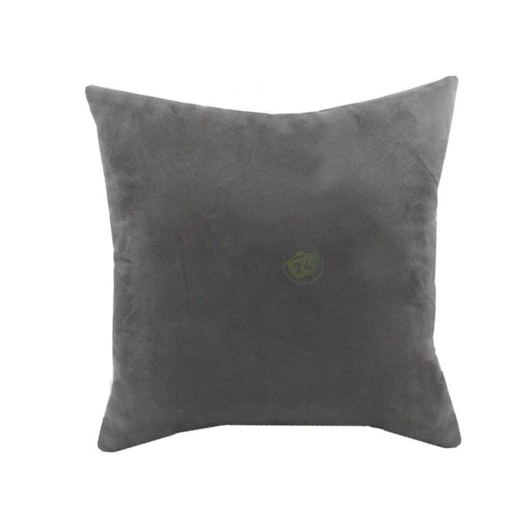 Poduszka dekoracyjna 50x50 velvet welurowa ciemny szary