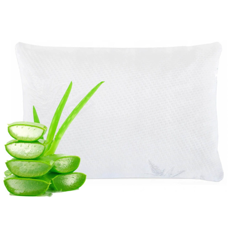 Poduszka 60x40 do spania termoplastyczna Aloe Vera z pianką memory ortopedyczna Poduszka 60x40 do spania termoplastyczna Aloe Vera z pianką memory ortopedyczna