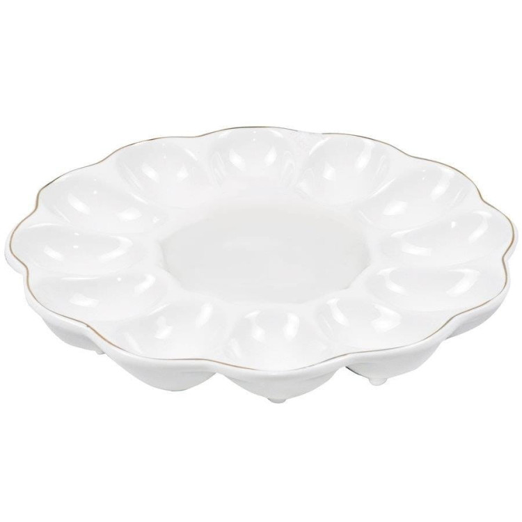 Talerz do jajek na wielkanoc Florina Classic na 12 jajek porcelana Talerz do jajek na wielkanoc Florina Classic na 12 jajek porcelana