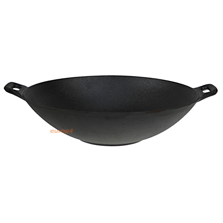 Wok żeliwny KingHoff KH 1109 patelnia indukcja gaz 31 cm Wok żeliwny KingHoff KH 1109 patelnia indukcja gaz 31 cm