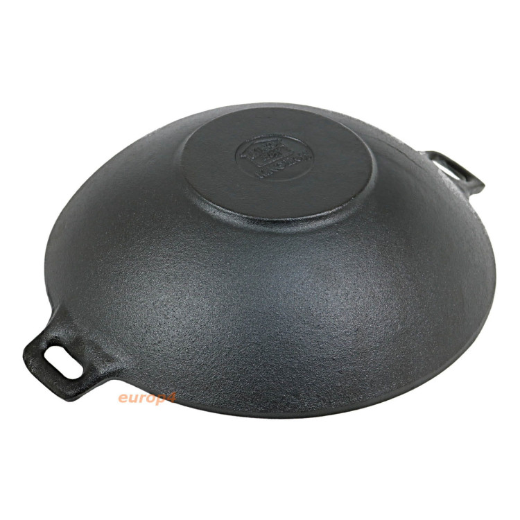 Wok żeliwny KingHoff KH 1109 patelnia indukcja gaz 31 cm Wok żeliwny KingHoff KH 1109 patelnia indukcja gaz 31 cm
