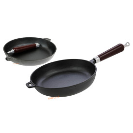 Patelnia żeliwna KingHoff KH 1118 ciężka na indukcję 24 cm