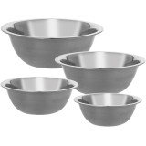 Miski metalowe komplet 4 misek ze stali nierdzewnej 16/18/20/22 cm