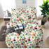 Pościel 200x220 bawełna satynowa 3D Cotton World gruba 3 części 2263 kwiaty