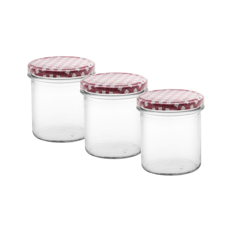 Słoik szklany 350 ml z zakrętką zestaw 6 sztuk Słoik szklany 350 ml z zakrętką zestaw 6 sztuk