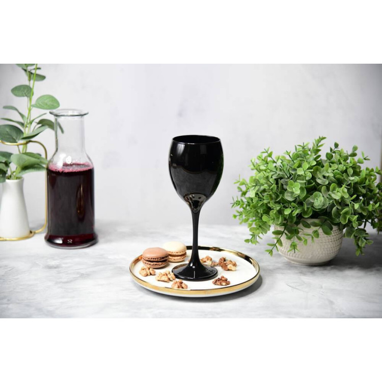 Kieliszki do wina Glasmark Czarne 300 ml komplet 6 sztuk Kieliszki do wina Glasmark Czarne 300 ml komplet 6 sztuk