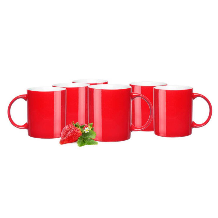 Zestaw 6 kubków czerwonych Glasmark Rita 300 ml Zestaw 6 kubków czerwonych Glasmark Rita 300 ml