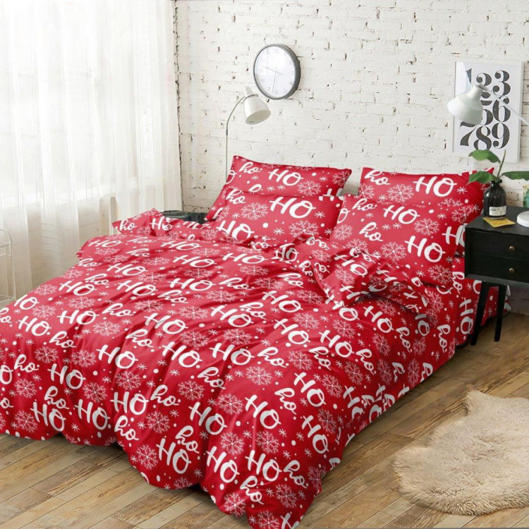 Pościel świąteczna 160x200 bawełna satynowa 3D Cotton World gruba 3 części 1510