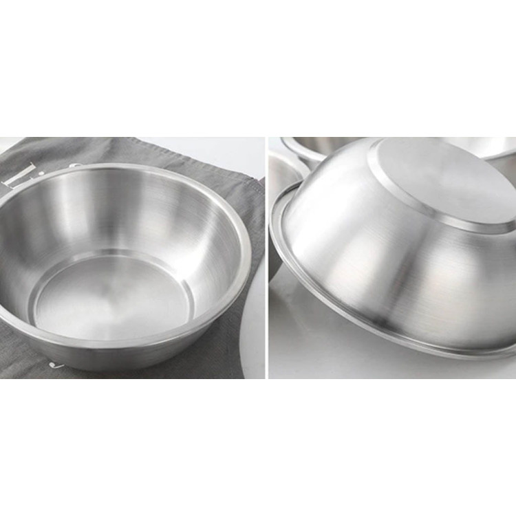 Miski metalowe komplet 3 misek ze stali nierdzewnej 18/22/26 cm Miski metalowe komplet 3 misek ze stali nierdzewnej 18/22/26 cm