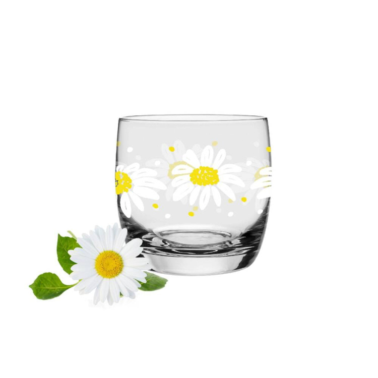 Szklanki niskie Glasmark stokrotki 260 ml zestaw 6 szklanek Szklanki niskie Glasmark stokrotki 260 ml zestaw 6 szklanek