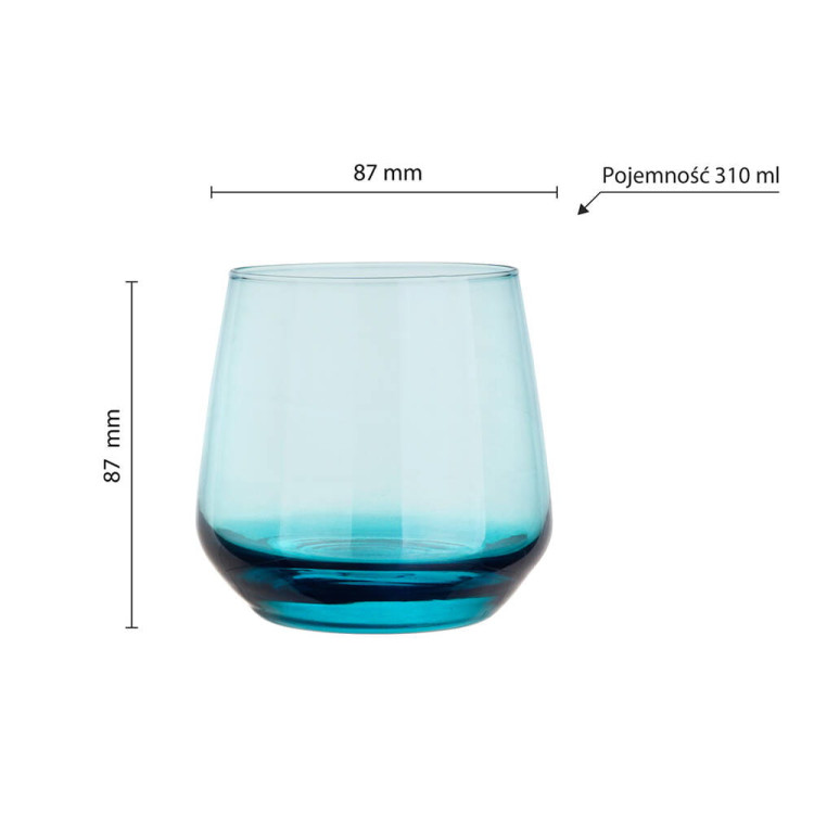 Szklanki 310 ml Glasmark Sunset zestaw 6 szklanek