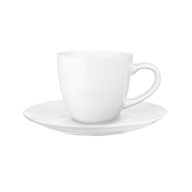 Serwis kawowy biały na 6 osób Glasmark Bruno zestaw 6 filiżanek ze spodkami Serwis kawowy biały na 6 osób Glasmark Bruno zestaw 6 filiżanek ze spodkami