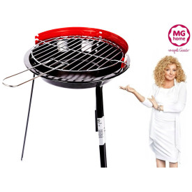 Grill  okrągły węglowy MG Home 30 cm ogrodowy