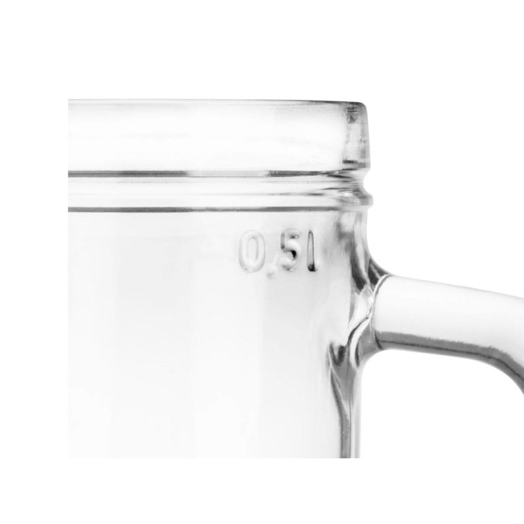 Kufel do piwa wysoki Glasmark 500 ml z uchem szklany Kufel do piwa wysoki Glasmark 500 ml z uchem szklany