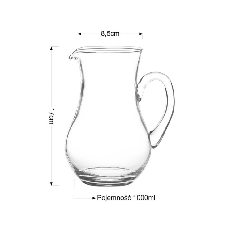 Dzbanek 1L szklanki do napojów soków 220 ml Glasmark zestaw 7 elementów Dzbanek 1L szklanki do napojów soków 220 ml Glasmark zestaw 7 elementów