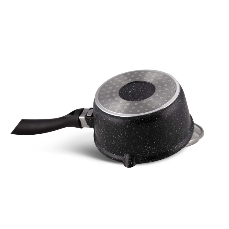 Rondel marmurowy z pokrywką Kamille KM 4436 16 cm na indukcję Rondel marmurowy z pokrywką Kamille KM 4436 16 cm na indukcję