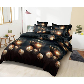 Pościel 160x200 bawełna satynowa Cotton World gruba 3 części 2312
