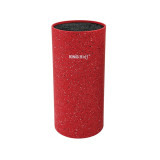 Blok na noże KingHoff KH 1093 Uniwersalny stojak do noży czerwony