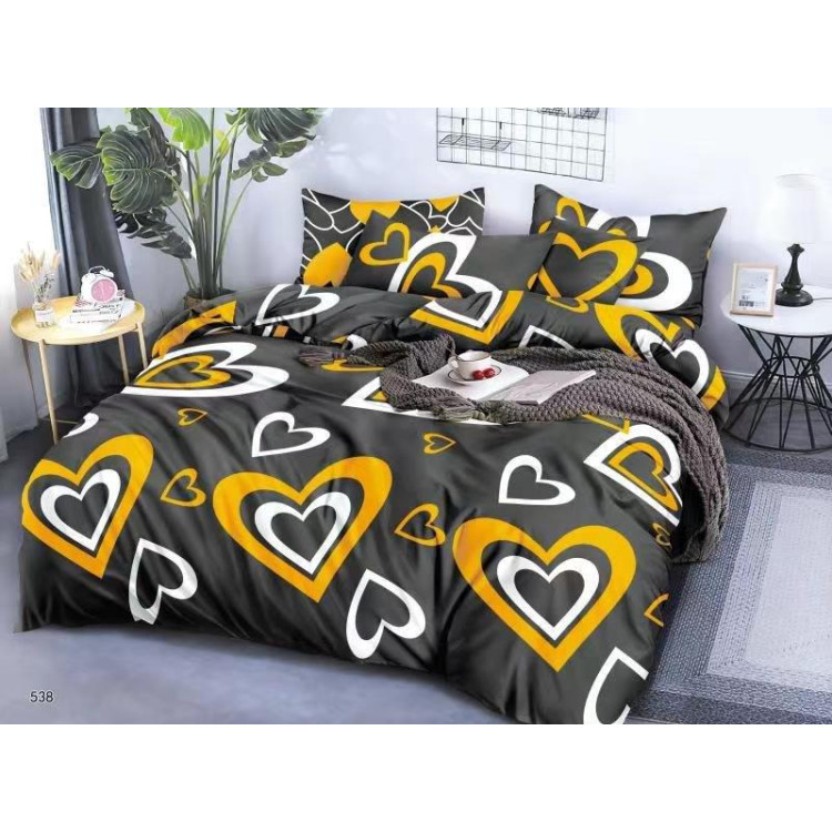 Pościel 200x220 bawełna satynowa 3D Fashion Home gruba 3 części 538