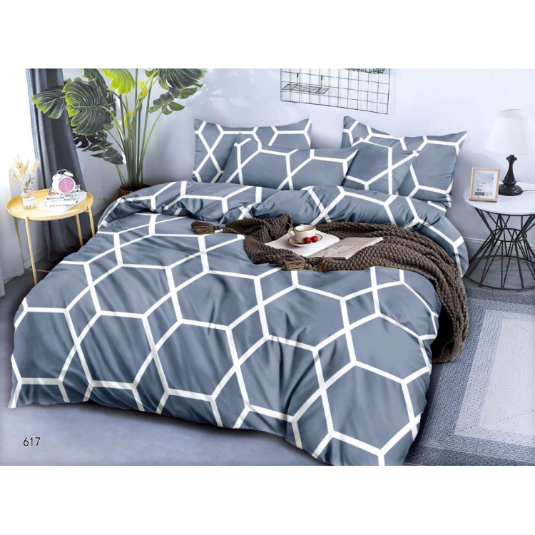 Pościel 200x220 bawełna satynowa 3D Fashion Home gruba 3 części 617