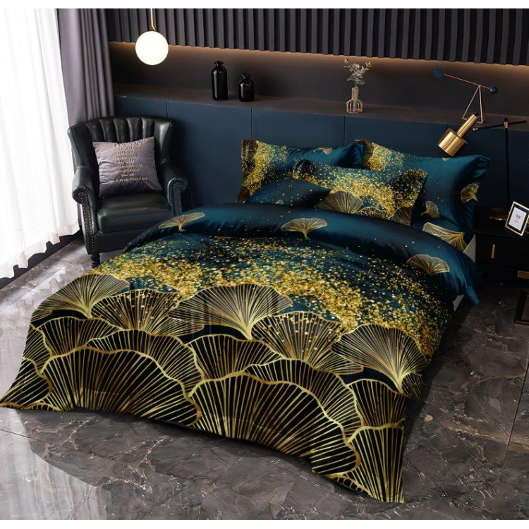 Pościel 160x200 bawełna satynowa 3D Cotton World gruba 3 części 2323