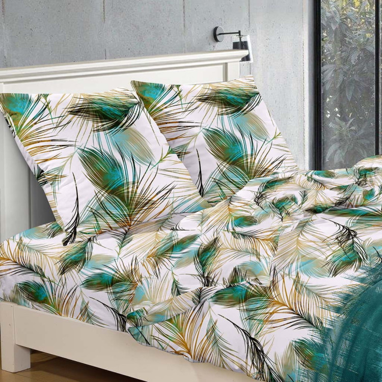 Pościel 160x200 bawełna satynowa 3D Cotton World gruba 3 części 2334