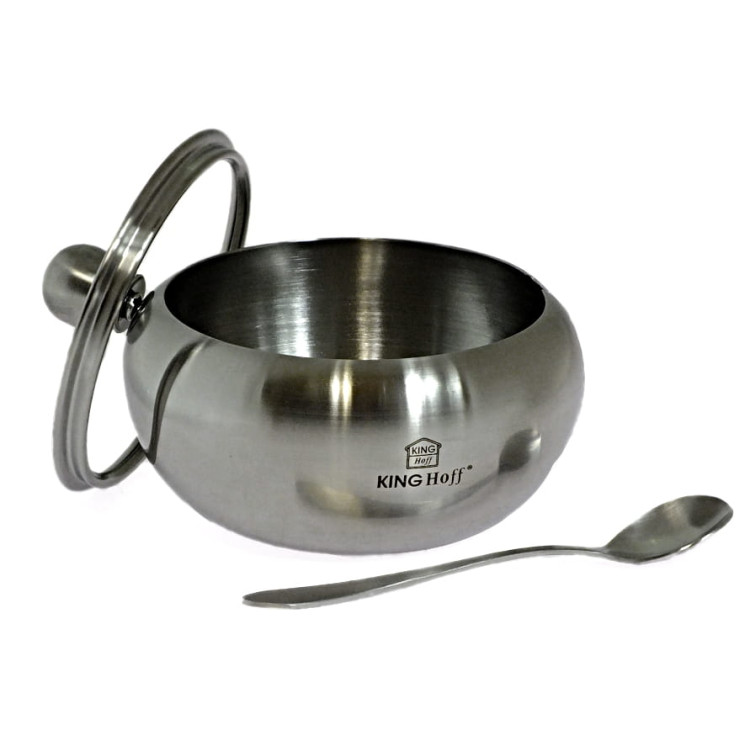 Cukiernica Kinghoff KH 3732 pojemnik na cukier +łyżeczka metal