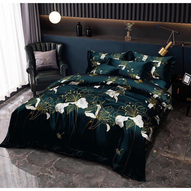 Pościel 200x220 bawełna satynowa 3D Cotton World gruba 3 części 2339 Pościel 200x220 bawełna satynowa 3D Cotton World gruba 3 części 2339