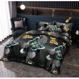Pościel 200x220 bawełna satynowa 3D Cotton World gruba 3 części 2337