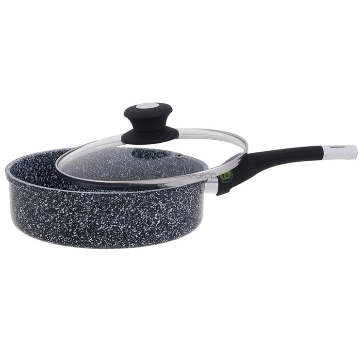 Patelnia Edenberg EB 9147 Marmurowa Głęboka z pokrywką 24 cm