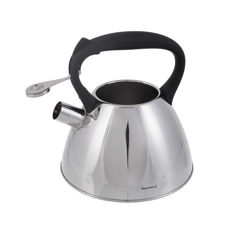 Czajnik metalowy Klausberg KB 7207 z gwizdkiem na indukcję 3L srebrny Czajnik metalowy Klausberg KB 7207 z gwizdkiem na indukcję 3L srebrny