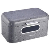 Chlebak stalowy KingHoff KH 1080 szary pojemnik na pieczywo