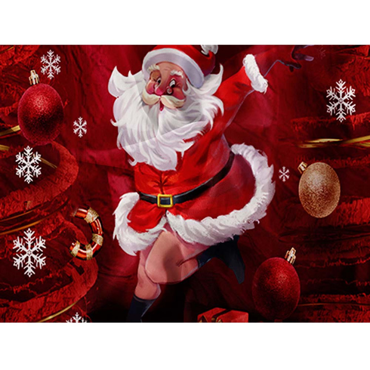 Pościel świąteczna 160x200 bawełna satynowa 3D Cotton World gruba 3 części 2391 mikołaj Pościel świąteczna 160x200 bawełna satynowa 3D Cotton World gruba 3 części 2391 mikołaj