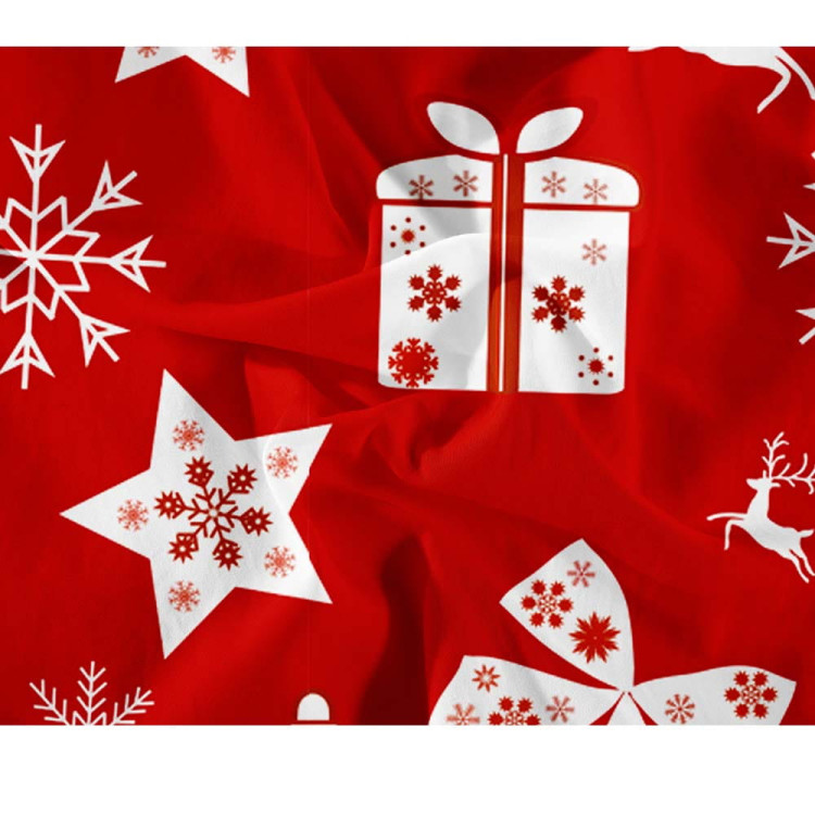 Pościel świąteczna 200x220 bawełna satynowa 3D Cotton World gruba 3 części 2395 Pościel świąteczna 200x220 bawełna satynowa 3D Cotton World gruba 3 części 2395