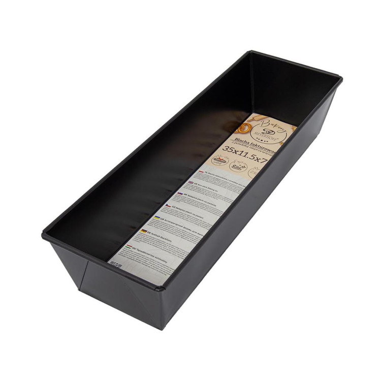 Blacha do ciasta 35x11 cm z powłoką nieprzywierającą keksówka Blacha do ciasta 35x11 cm z powłoką nieprzywierającą keksówka