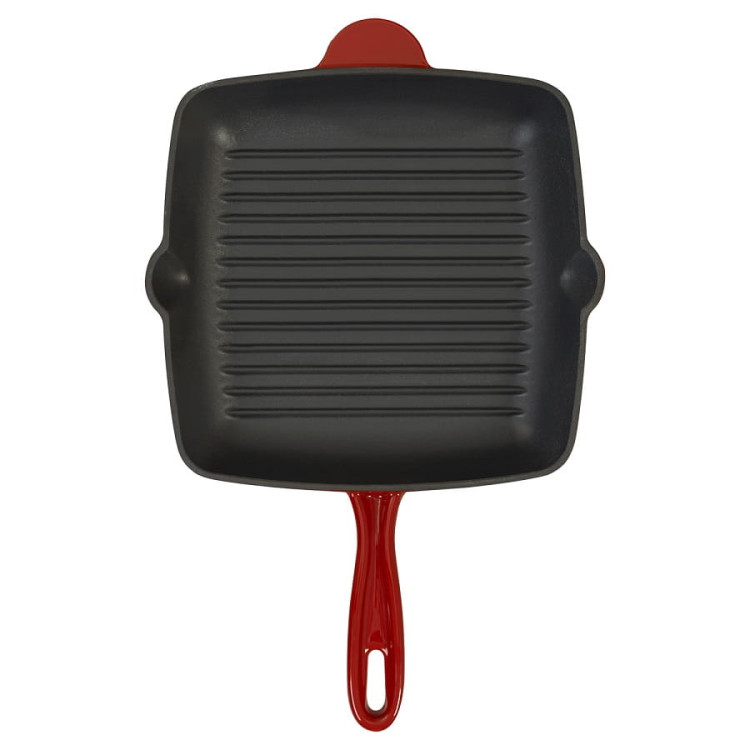 Patelnia grillowa żeliwna 26 cm z powłoką emaliowaną MG Home Immortale Patelnia grillowa żeliwna 26 cm z powłoką emaliowaną MG Home Immortale