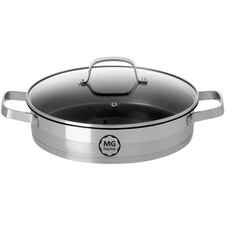 Garnek niski ze stali nierdzewnej 28 cm MG Home Professional