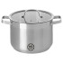 Garnek wysoki z pokrywką ze stali nierdzewnej 24 cm MG Home Professional