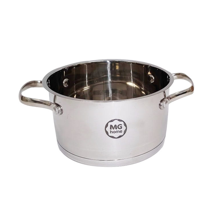 Garnki ze stali nierdzewnej 18/20/24 cm zestaw garnków 6 elem MG HOME STILO Garnki ze stali nierdzewnej 18/20/24 cm zestaw garnków 6 elem MG HOME STILO